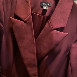 Cache Women's Deep Burgundy Jumpsuit